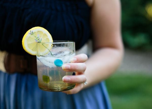 62 Sweet Summer Supper_ Honey Lavender Gin & Tonic - Twin Stripe Blog
