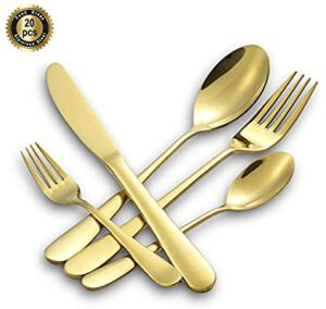 18 Best Dishwasher Safe Gold Flatware 2024 - Affordable Gold Cutlery 1