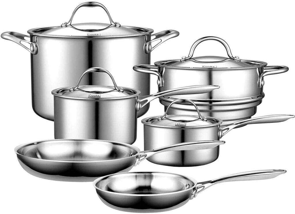 Best Stainless Steel Cookware Without Aluminum Twin Stripe