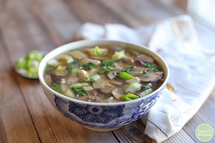 A bowl of food sitting on a table Description automatically generated