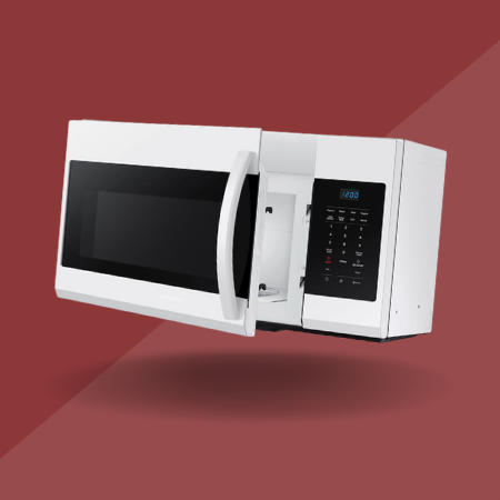 Samsung 1.7 Cu. Ft. White Over-The-Range Microwave