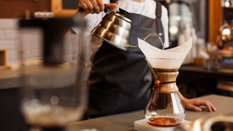 pour-over coffee